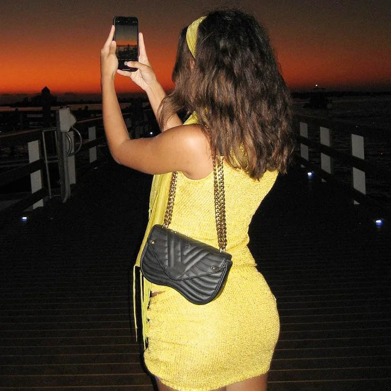 Solid Knit Two Piece Chic Mini Dress