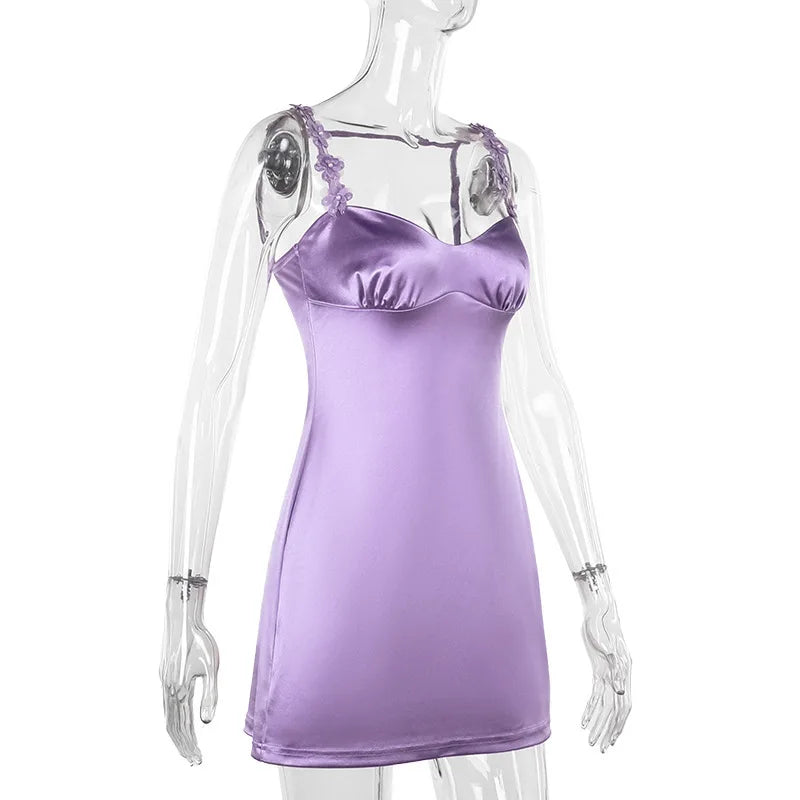 Backless Spaghetti Strap Party Mini Dress