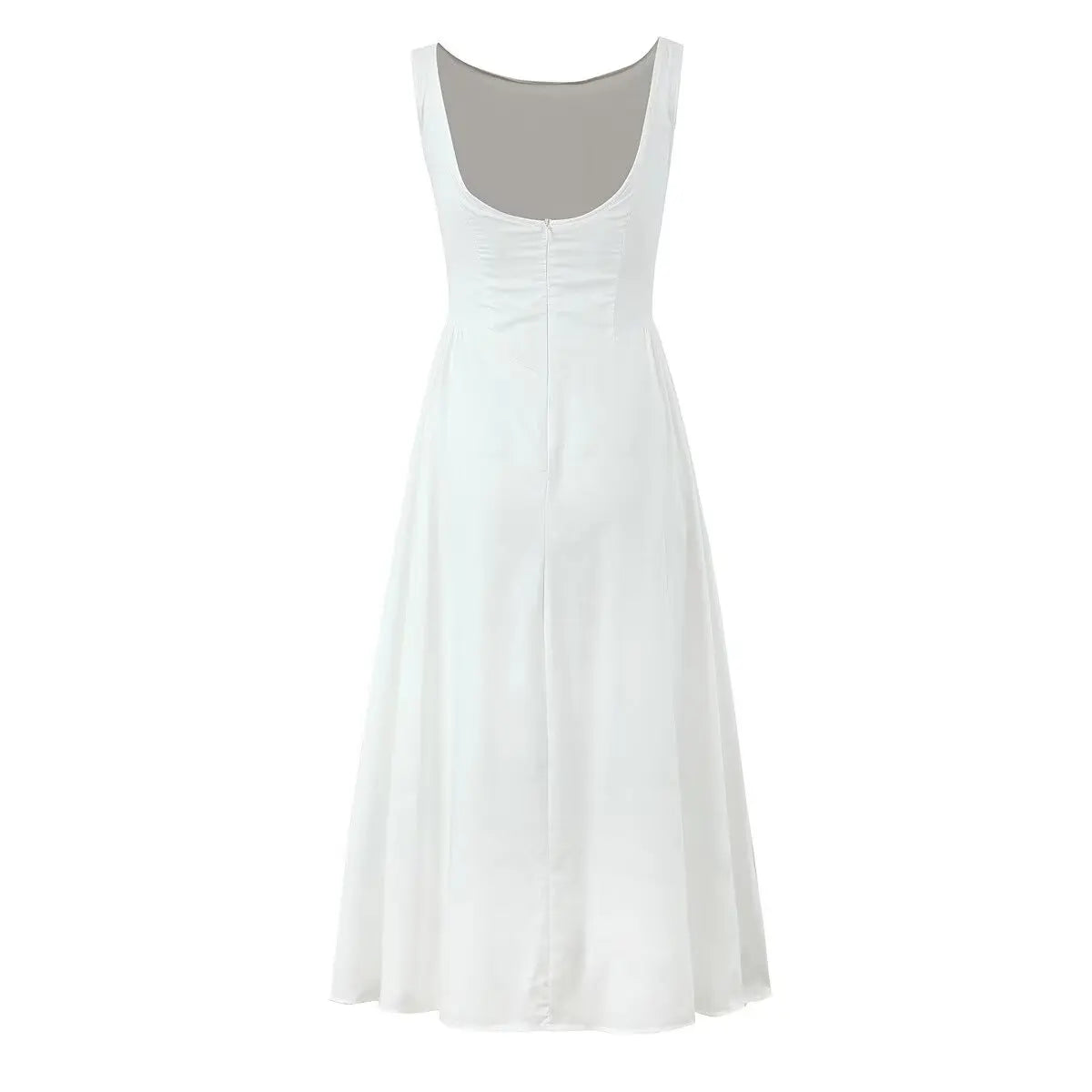 Solid Halter Backless Long Party Dress