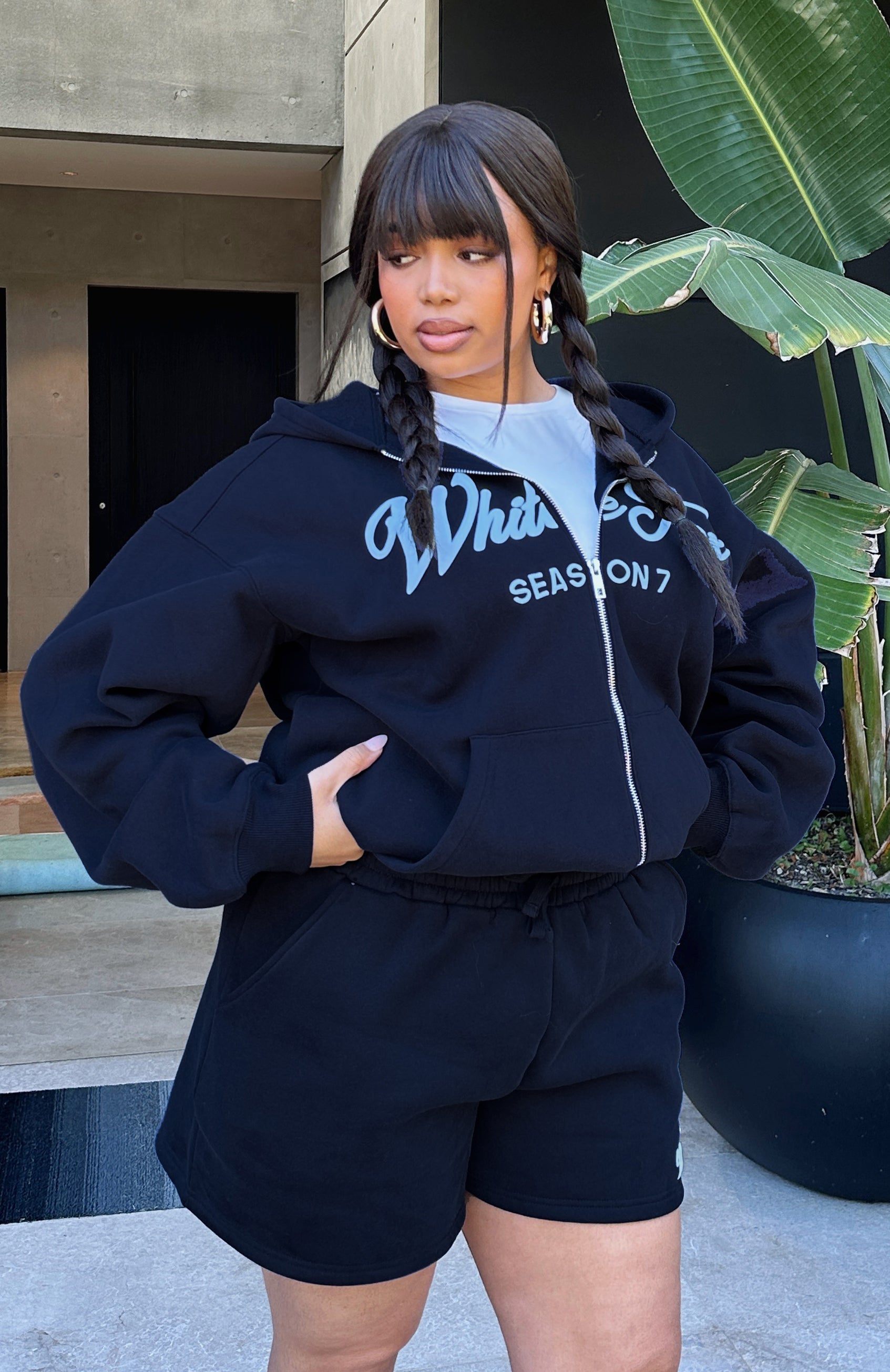 Season Zip Front Deep Sea Hoodie