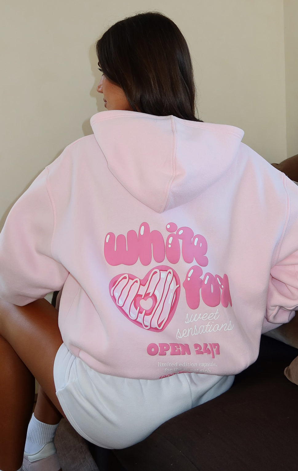 Sweet Sensations Oversized Pink Hoodie