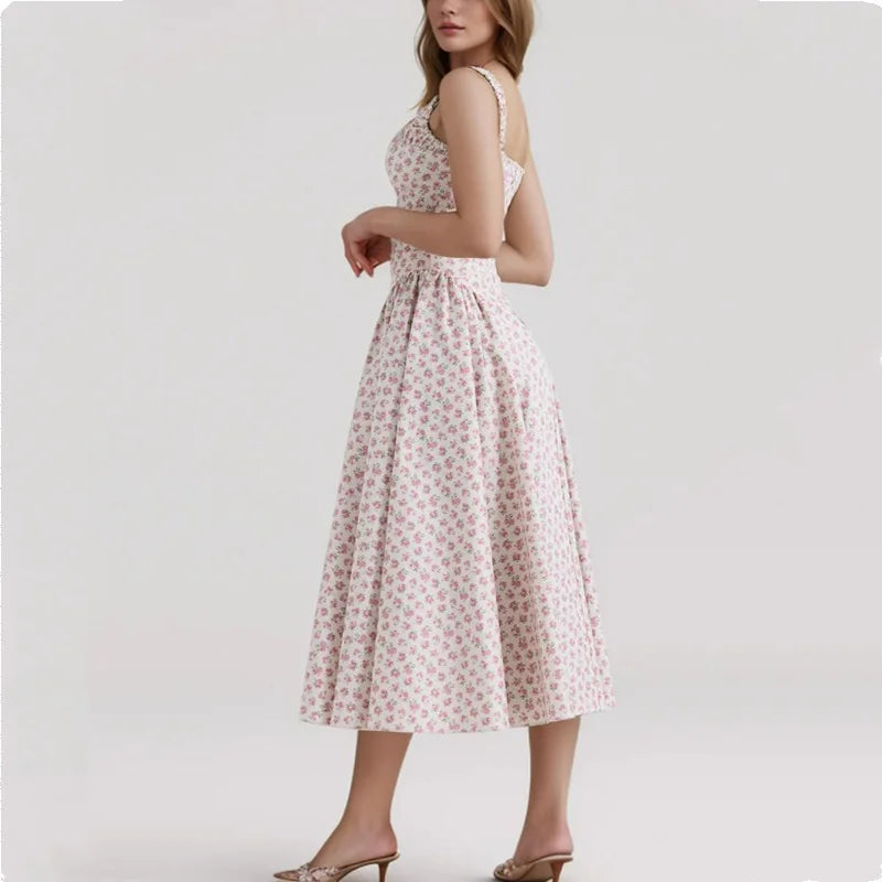 Floral Casual Midi Dress