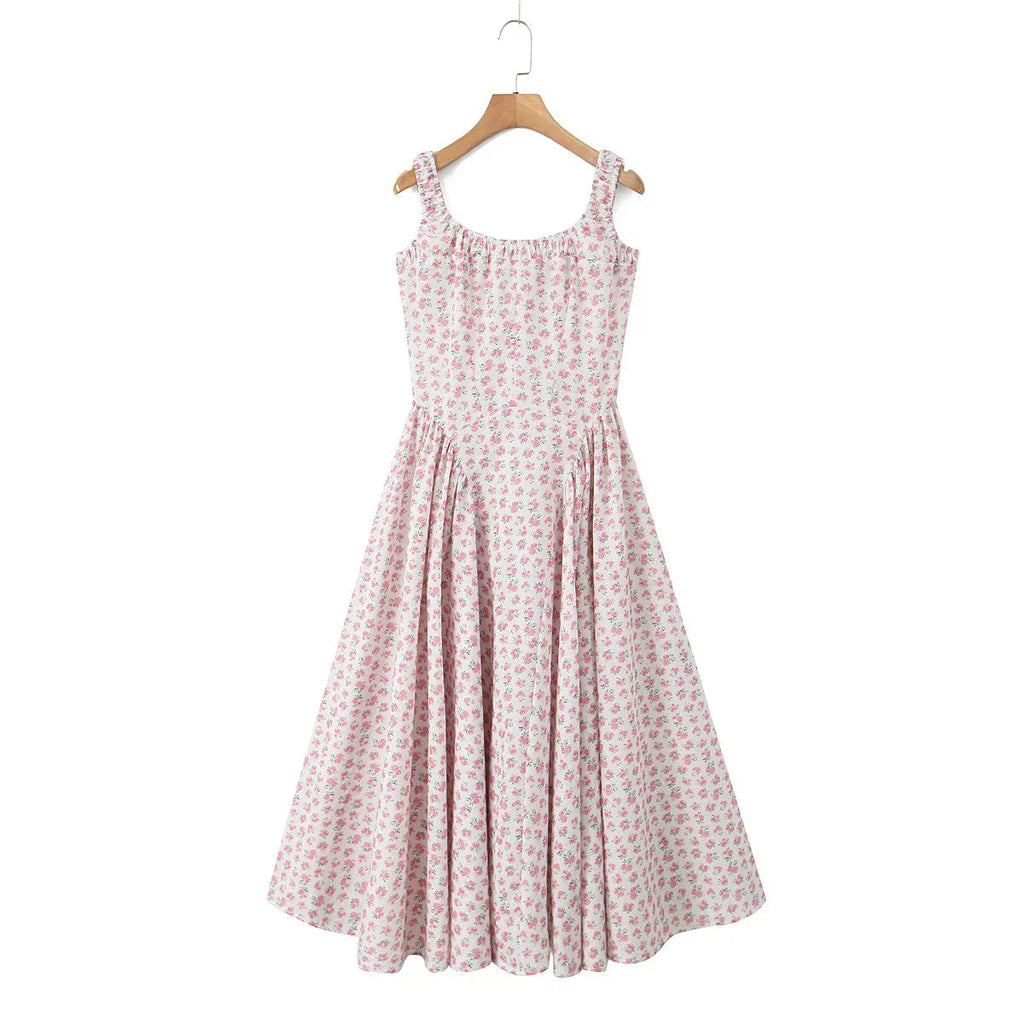 Floral Casual Midi Dress