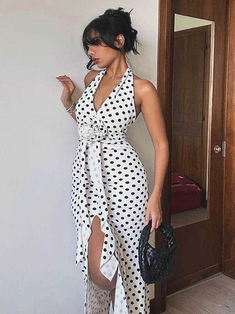 Oblique Shoulder Backless Draped Party Dress