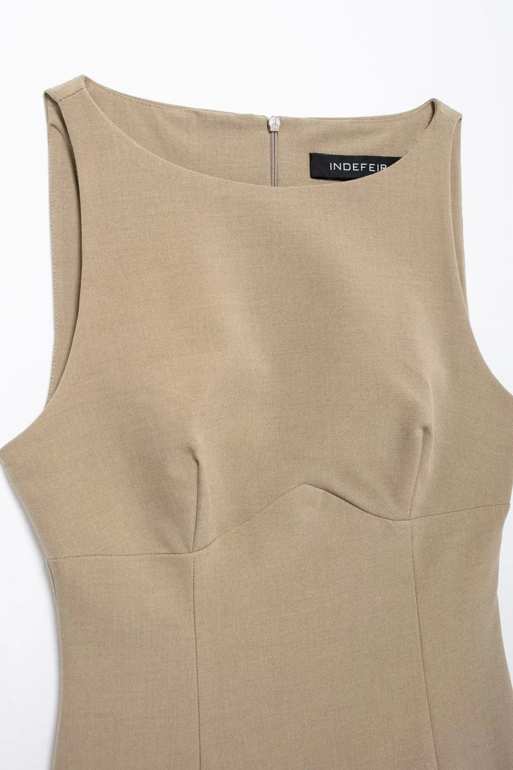 Bow Crew Neck Sleeveless Elegant Mini Dress