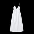 Backless V Neck Easy Fit Midi Dress