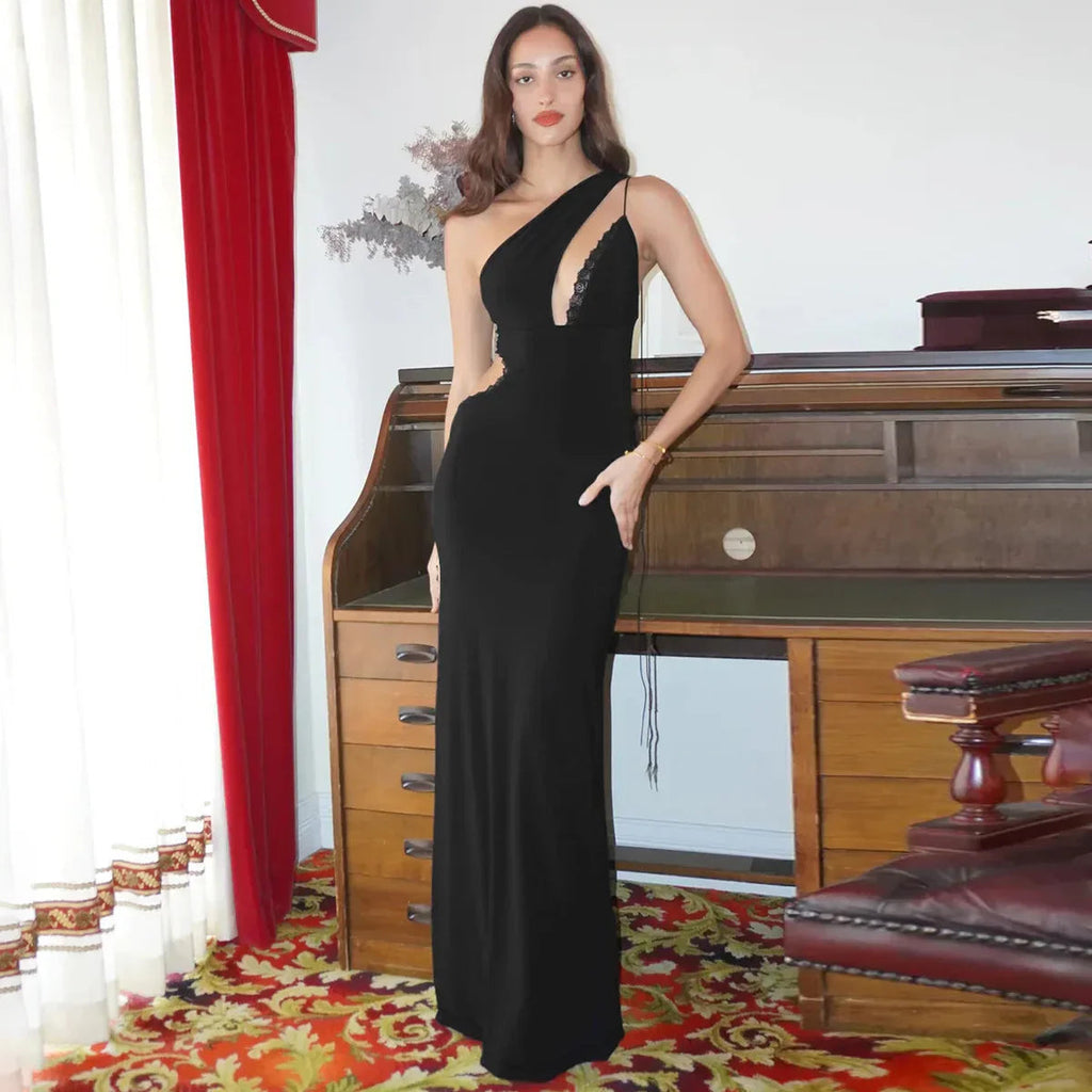 Cutout Bandage Backless Maxi Dress