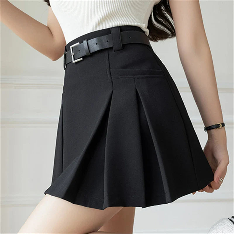 High Waist Solid Above Knee Casual Mini Dress
