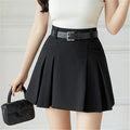 High Waist Solid Above Knee Casual Mini Dress