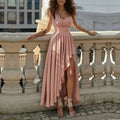 Red Cocktail Graduation Bridesmaid Party Dress