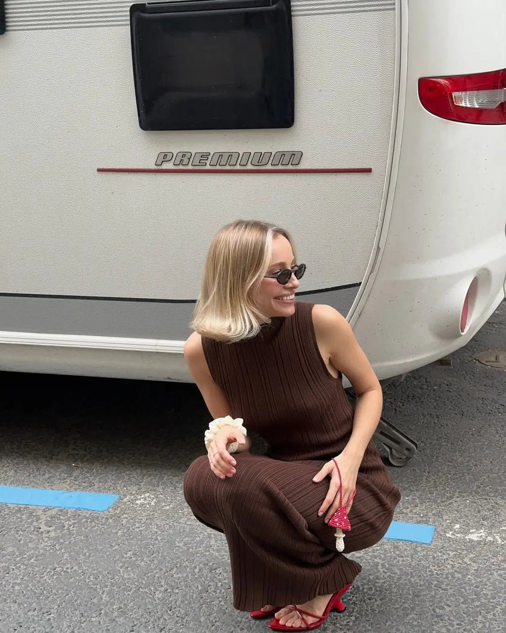 Sleeveless Turtleneck Casual Maxi Dress