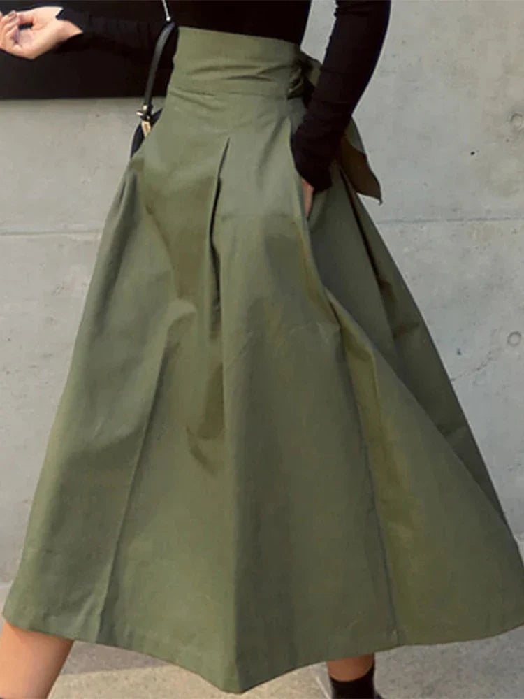 Korean Swing Bow Slim Wild Skirt