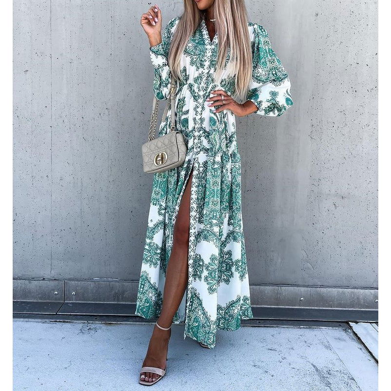 Loose Bohemian Vacation Maxi Dress
