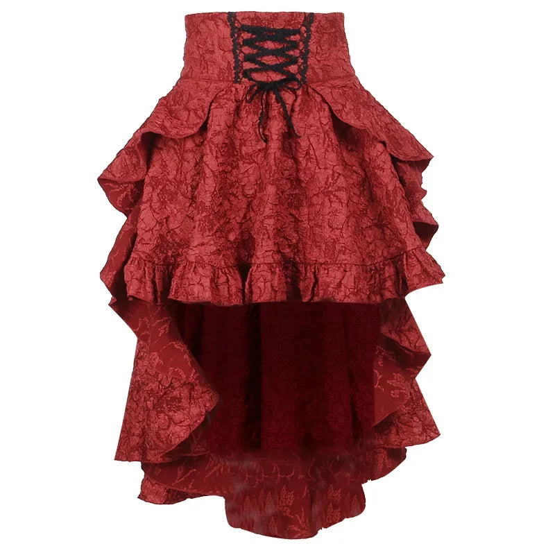 Gothic Irregular Shirred Pleated Party Maxi Dress