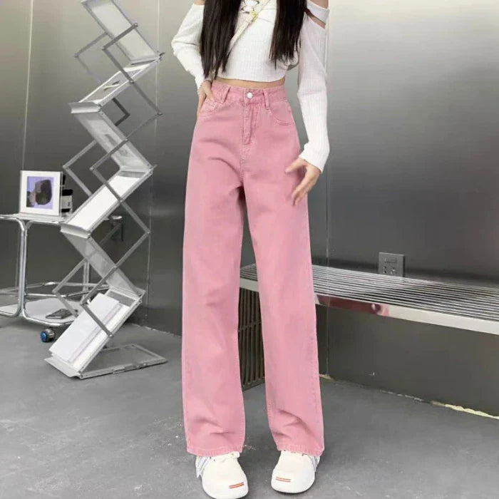 Khaki High Waist Pear Shape Wide Leg Jean