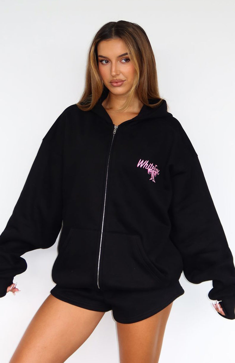 Protecting Mine Zip Black Hoodie
