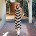 Off Shoulder Backless High Split Maxi Dress
