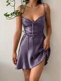 Belted Solid Color Summer Grace Mini Dress