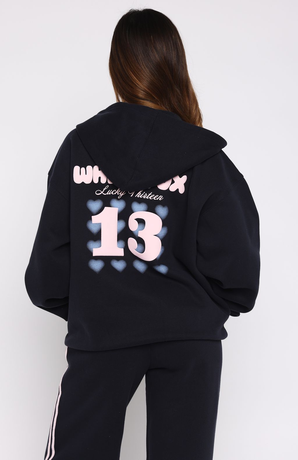 Lucky Thirteen Charise Zip Navy Hoodie