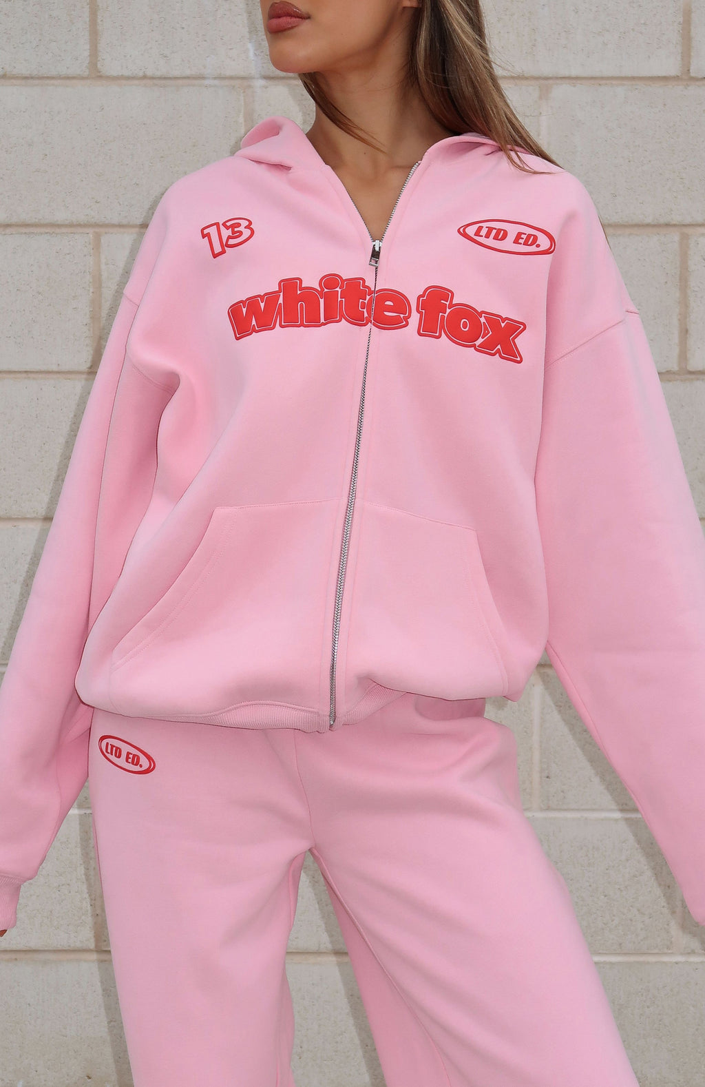 Ready To Go Zip Pink Hoodie