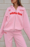 Ready To Go Zip Pink Hoodie