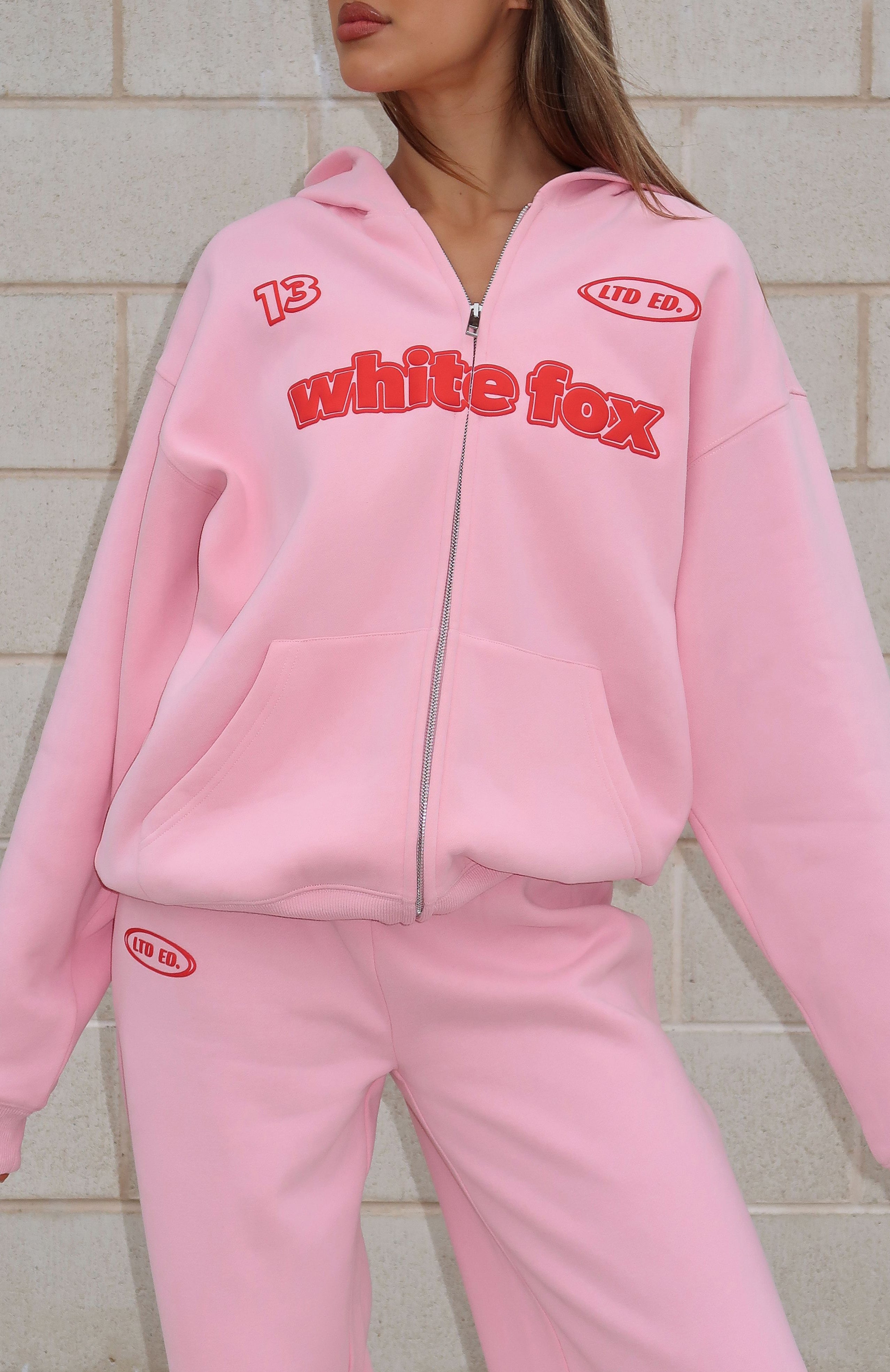Ready To Go Zip Pink Hoodie