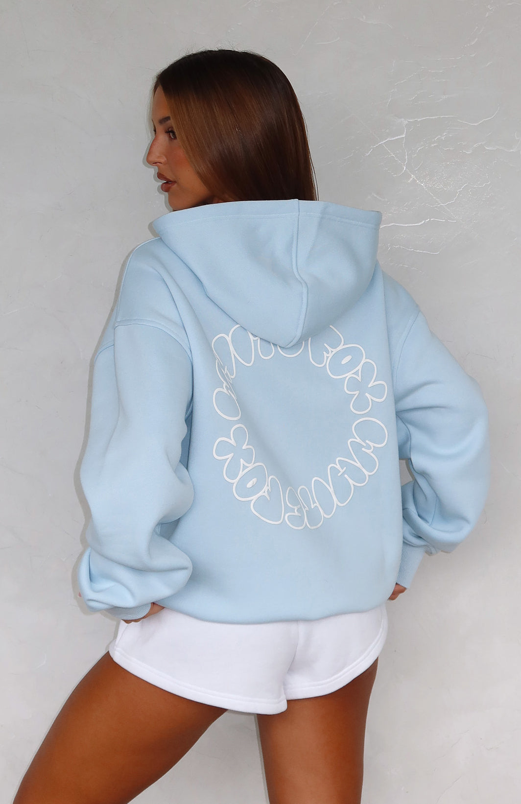 Take A Guess Baby Blue Hoodie