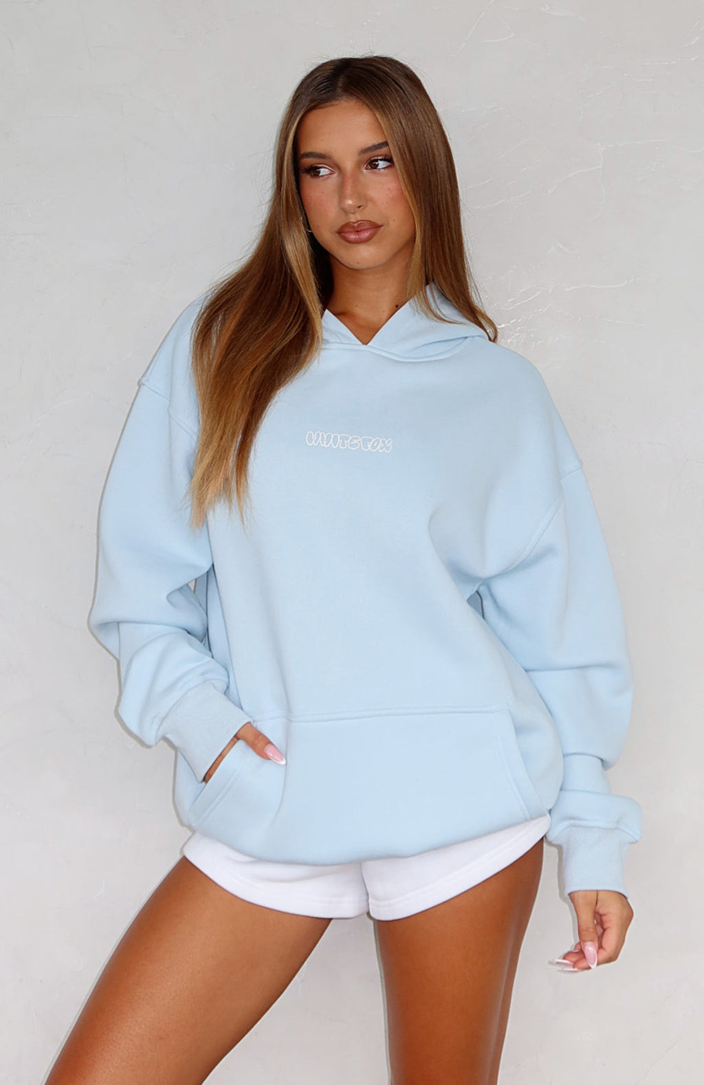 Take A Guess Baby Blue Hoodie