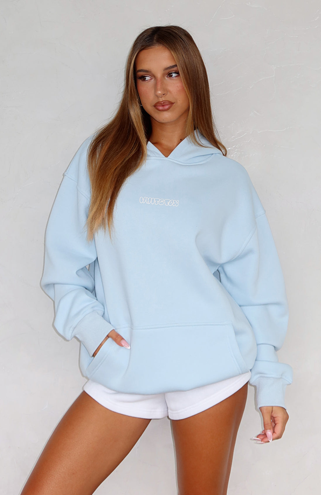 Take A Guess Baby Blue Hoodie
