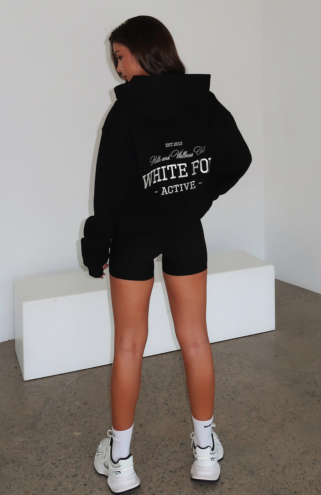 Taking Sides Oversized Black Hoodie