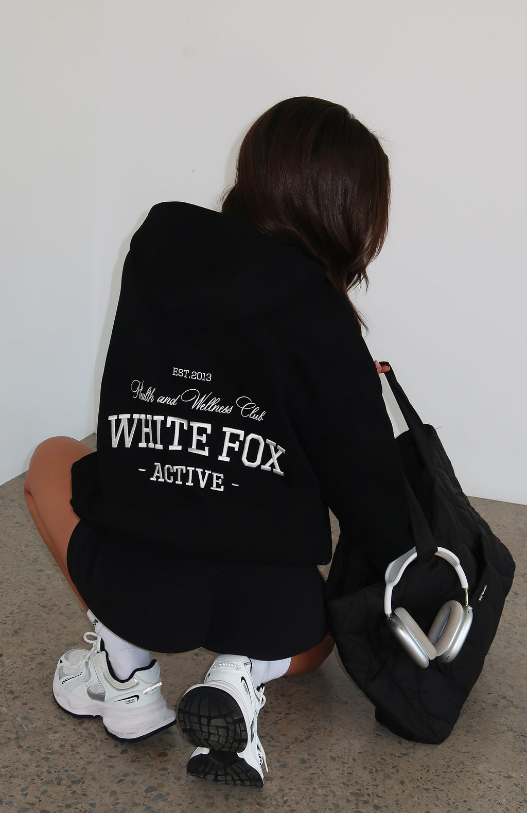 Taking Sides Oversized Black Hoodie