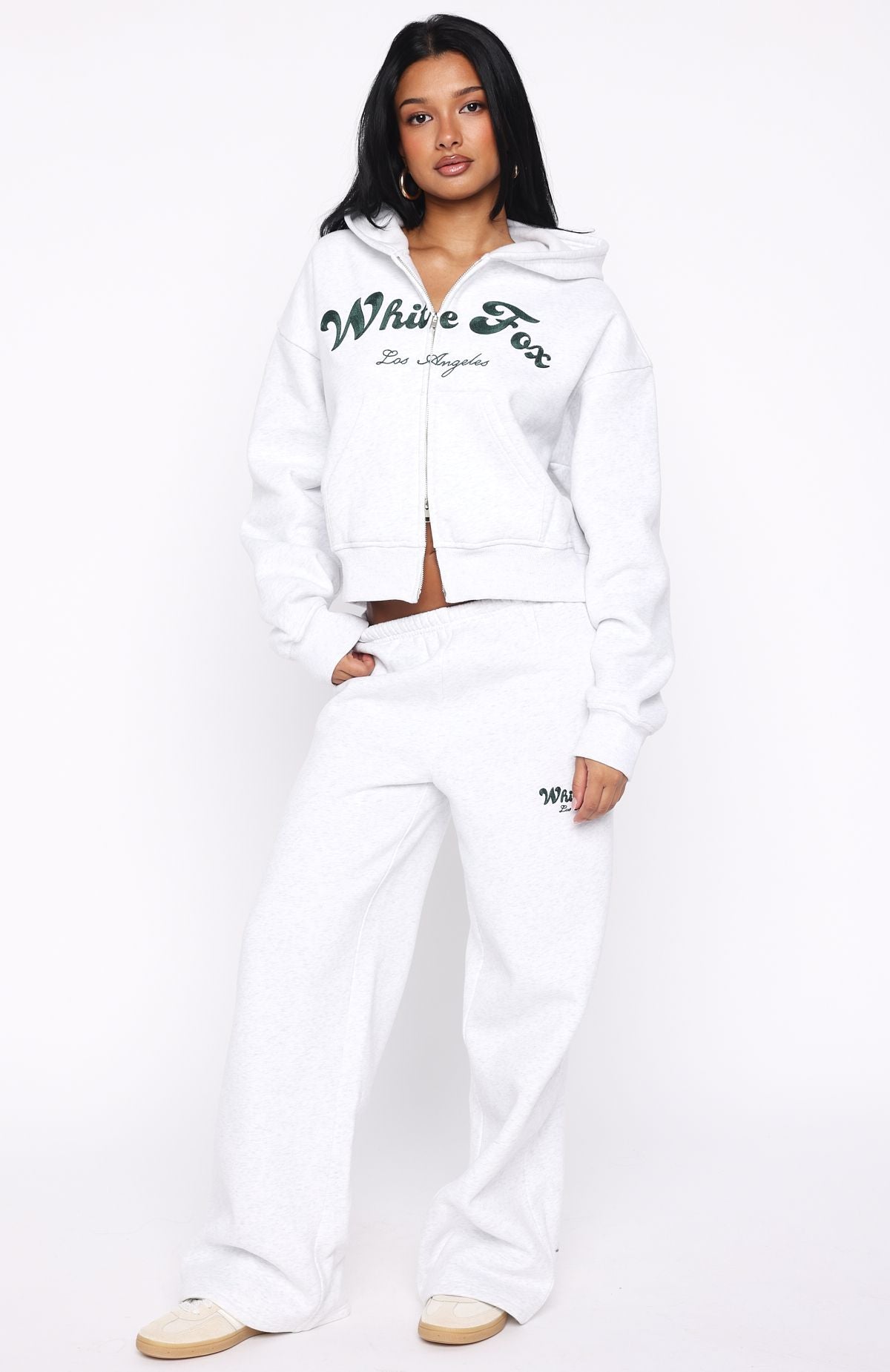 Through Thick Thin Boxy Grey Marle Hoodie