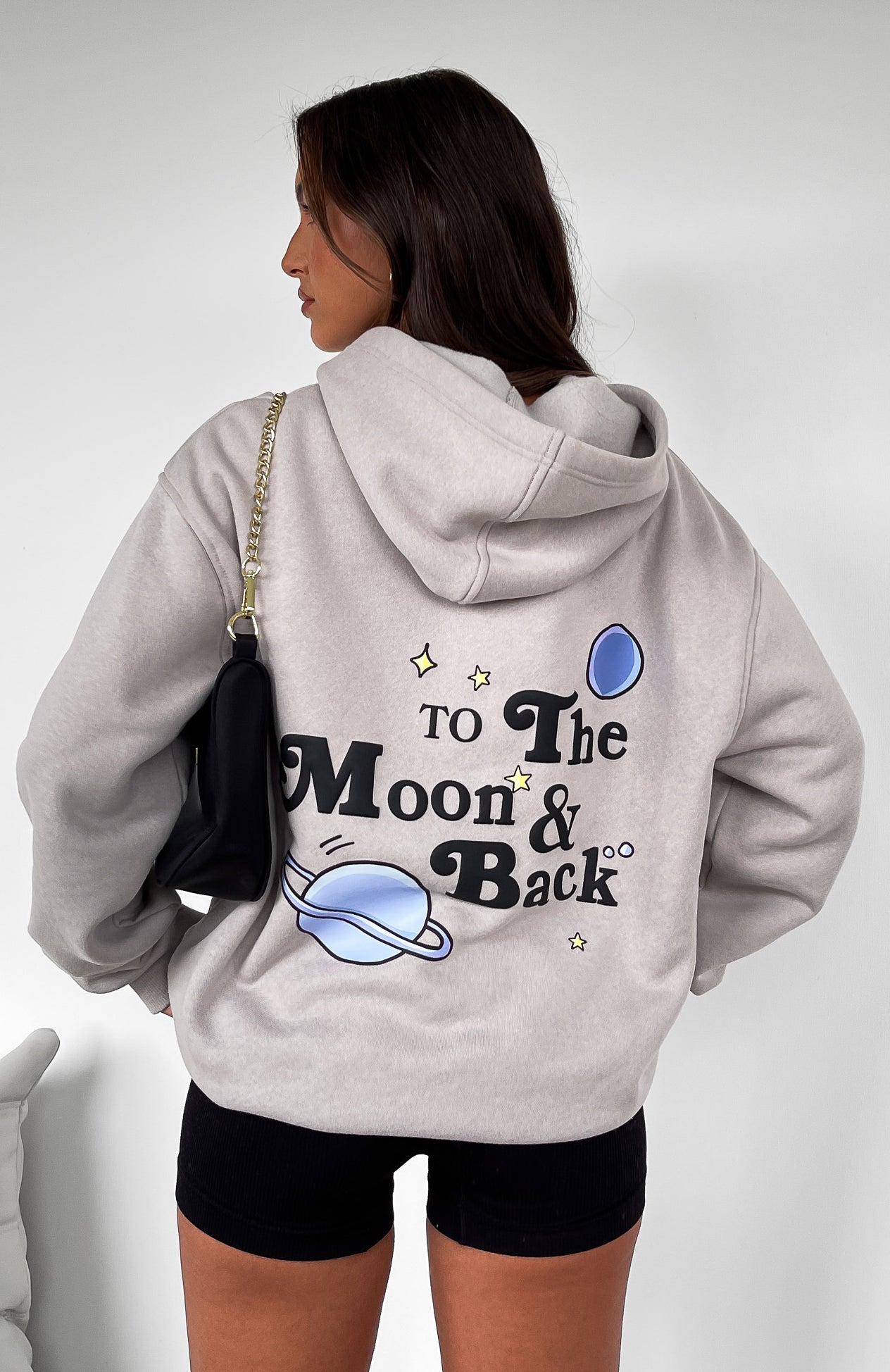 To The Moon Oversized Lunar Hoodie