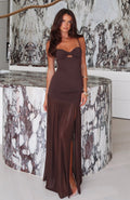 Chocolate True Love Classic Maxi Dress