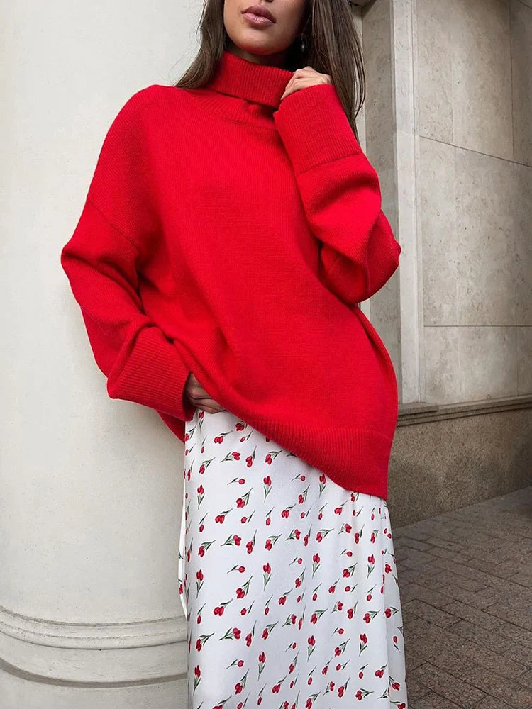 Cherry A-line Fish Tail Patchwork Skirt