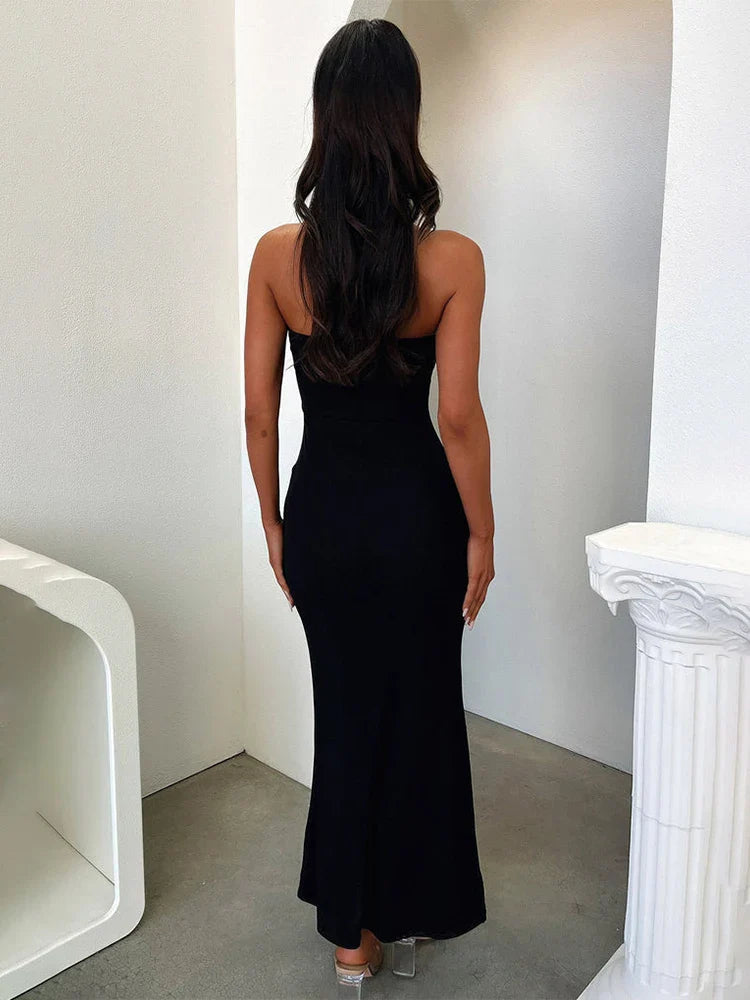 Slim Bodycon Backless Summer Maxi Dress