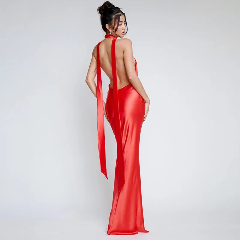 Sparkle Glitter Bodycon Spaghetti Strap Party Maxi Dress