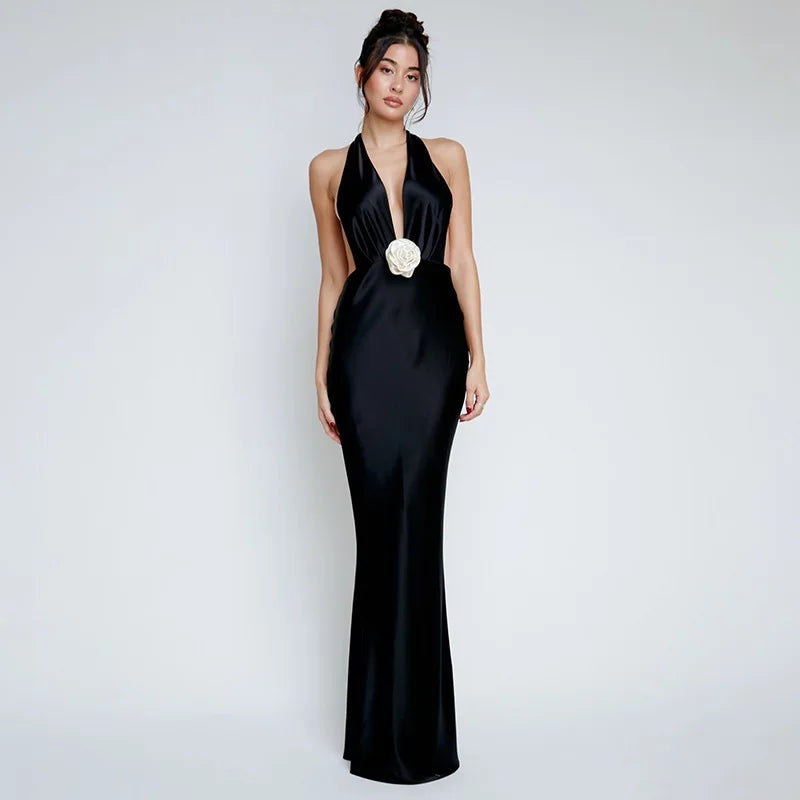 Sparkle Glitter Bodycon Spaghetti Strap Party Maxi Dress