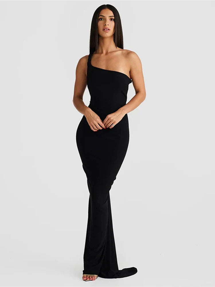Bodycon Elegant Long Mermaid Halter Off Shoulder Spring Summer Maxi Dress