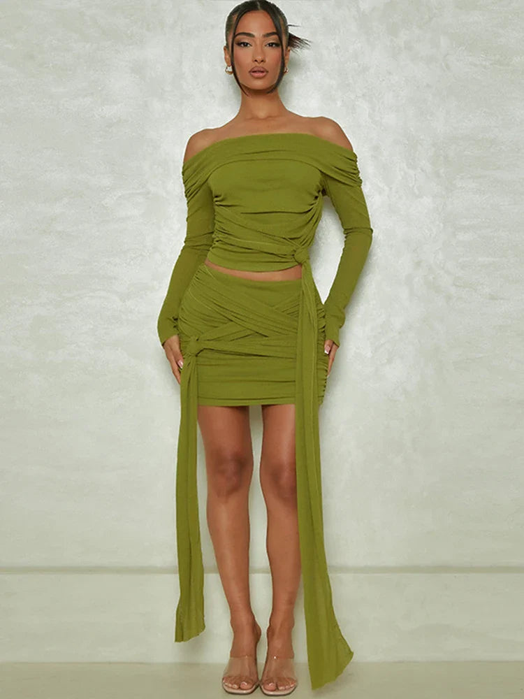 Tassel Strapless Bodycon Winter Mini Dress