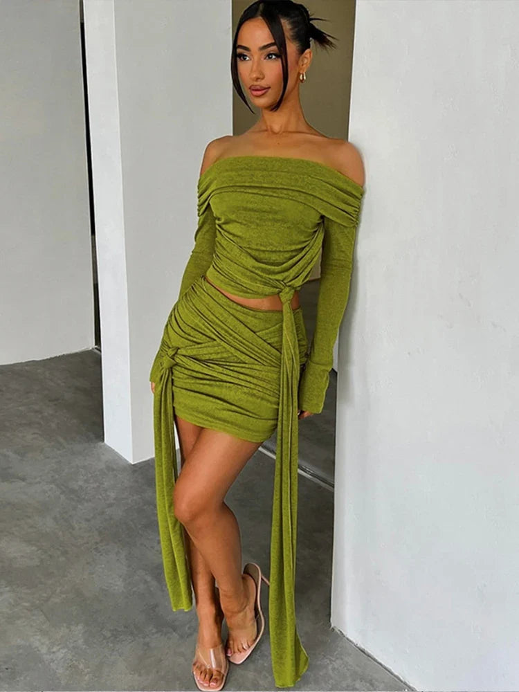 Tassel Strapless Bodycon Winter Mini Dress