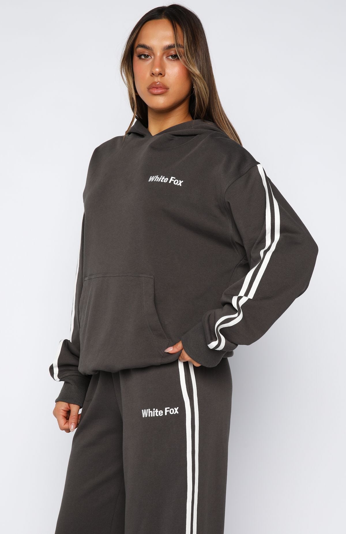 Star Student Oversized Charcoal Hoodie