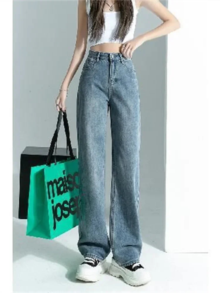 Spring Cargo High Waist Wide Leg Jean