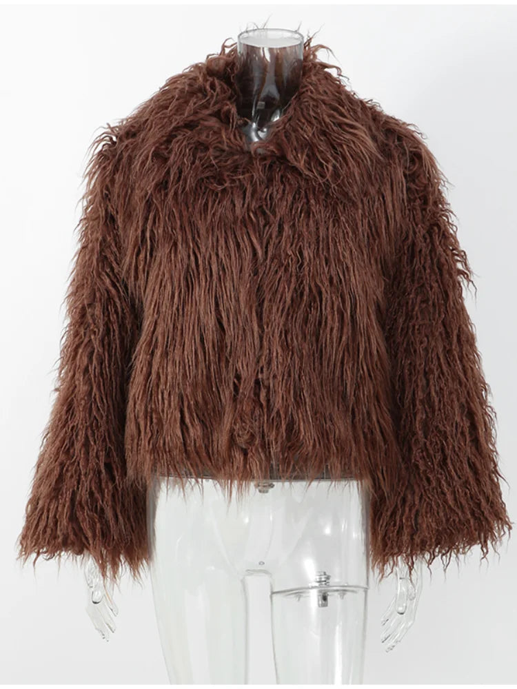 Retro Plush Soft Short Coat