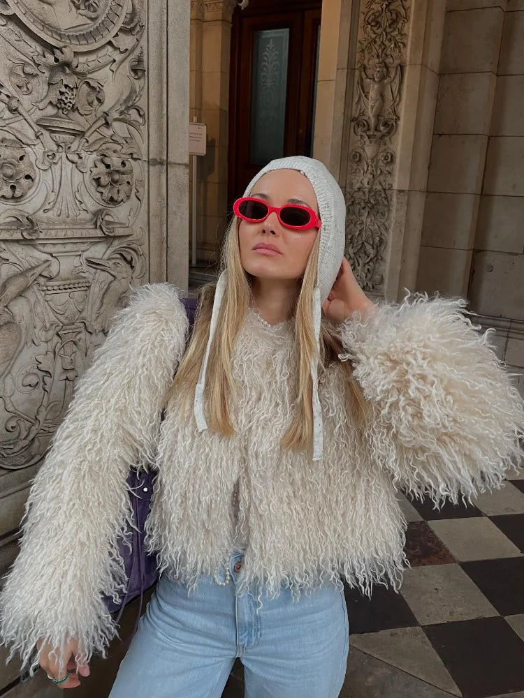 Retro Plush Soft Short Coat