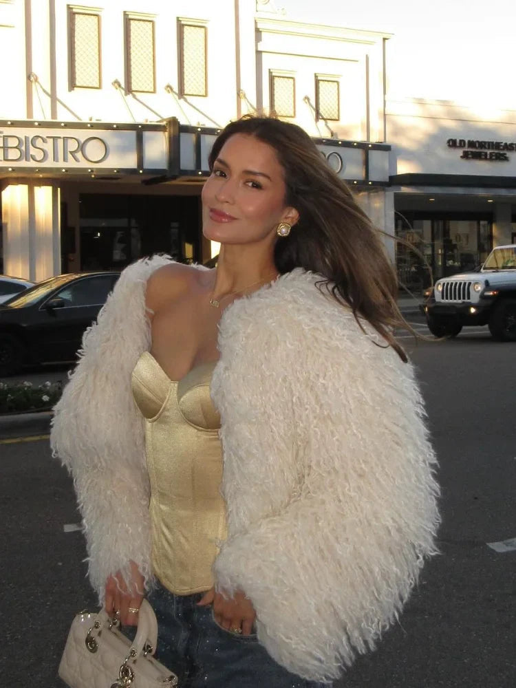 Retro Plush Soft Short Coat