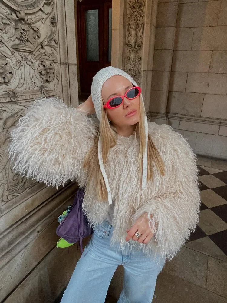 Retro Plush Soft Short Coat