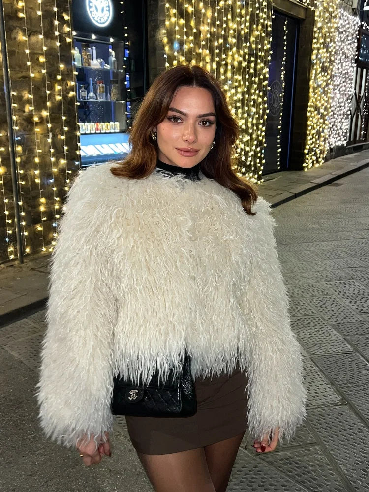 Retro Plush Soft Short Coat