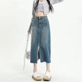 High Waist Half Skirt Casual Jean