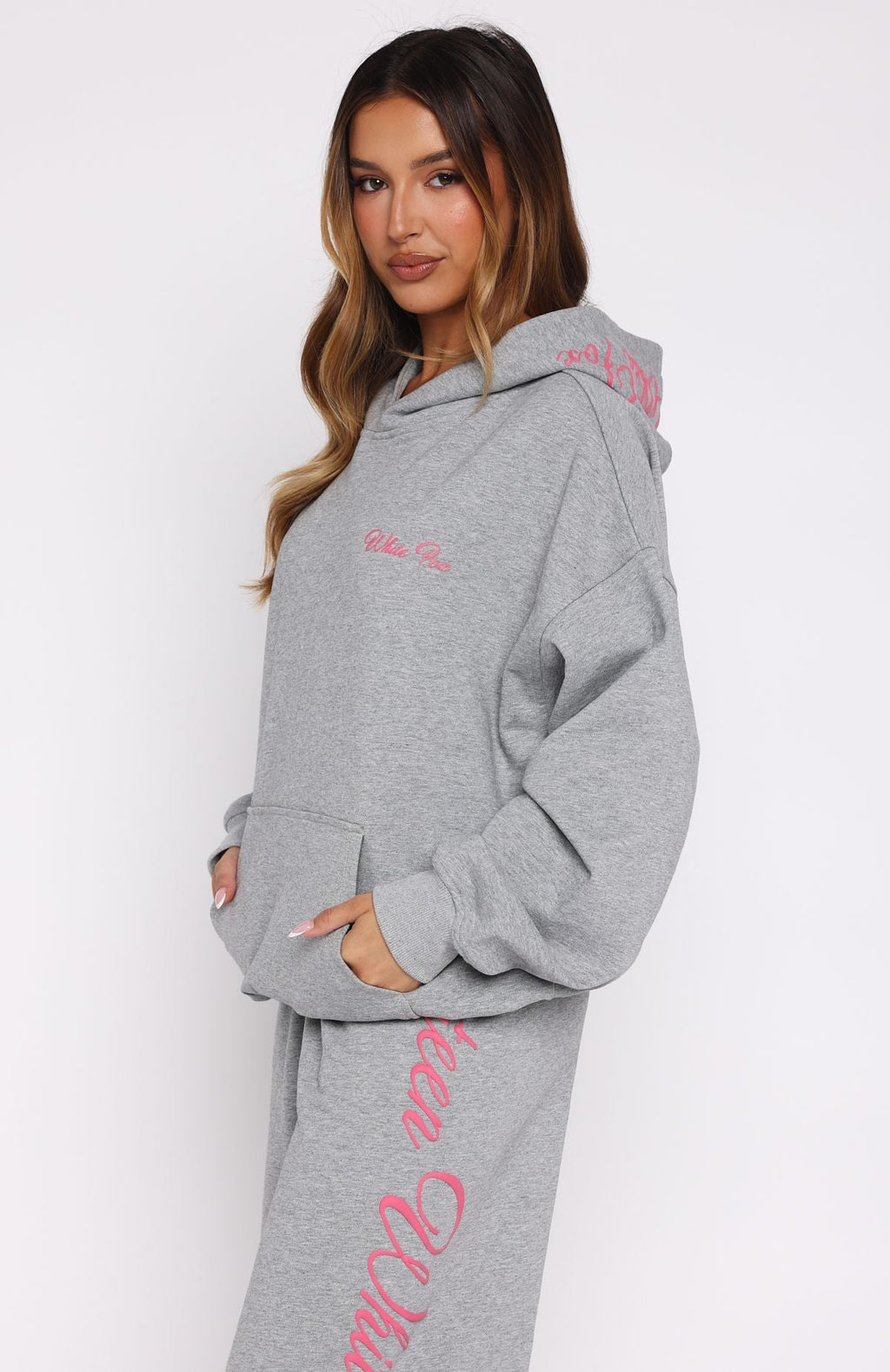 Lucky Thirteen Shaya Oversized Dark Grey Marle Hoodie